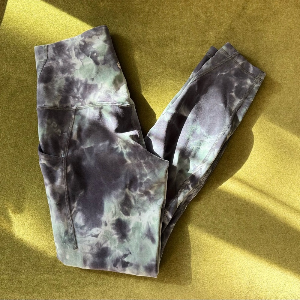 Lululemon Align High-Rise Pant 25” — Diamond Dye Graphite Grey/Green